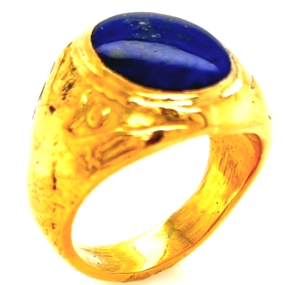 SOLD IN OUR STORE 18K Tiffany & Co. 18K Lapis Lazuli Ring - Picture 4 of 5